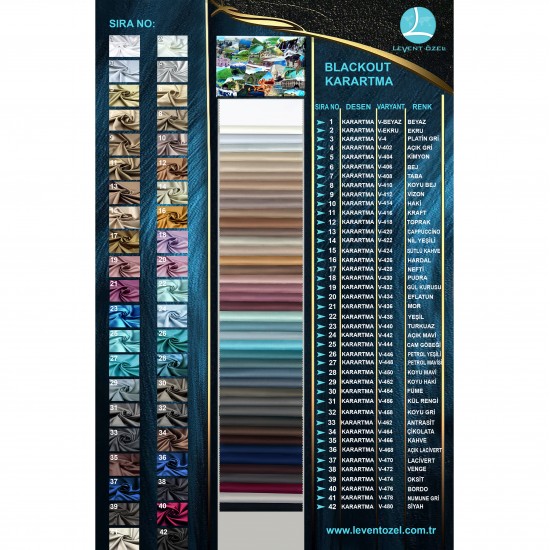 Blackout Karartma Color Chart Wholesale Satin Blackout Background Curtain Fabrics Living Room and Bedroom Curtains 42 Model 100% Polyester Blackout Karartma Color Chart Wholesale Satin Blackout Background Curtain Fabrics Living Room and Bedroom Curtains 42 Model 100% Polyester